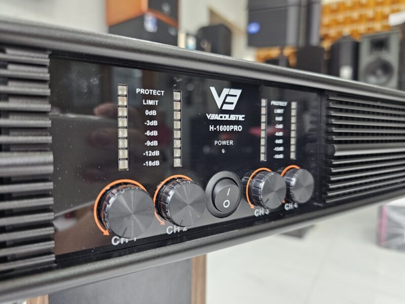 ĐẨY CÔNG SUẤT V3 H1600 PRO CHÍNH HÃNG V3 ACOUSTIC