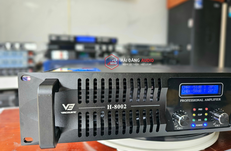 ĐẨY CÔNG SUẤT V3 H-8002 CHÍNH HÃNG V3 ACOUSTIC