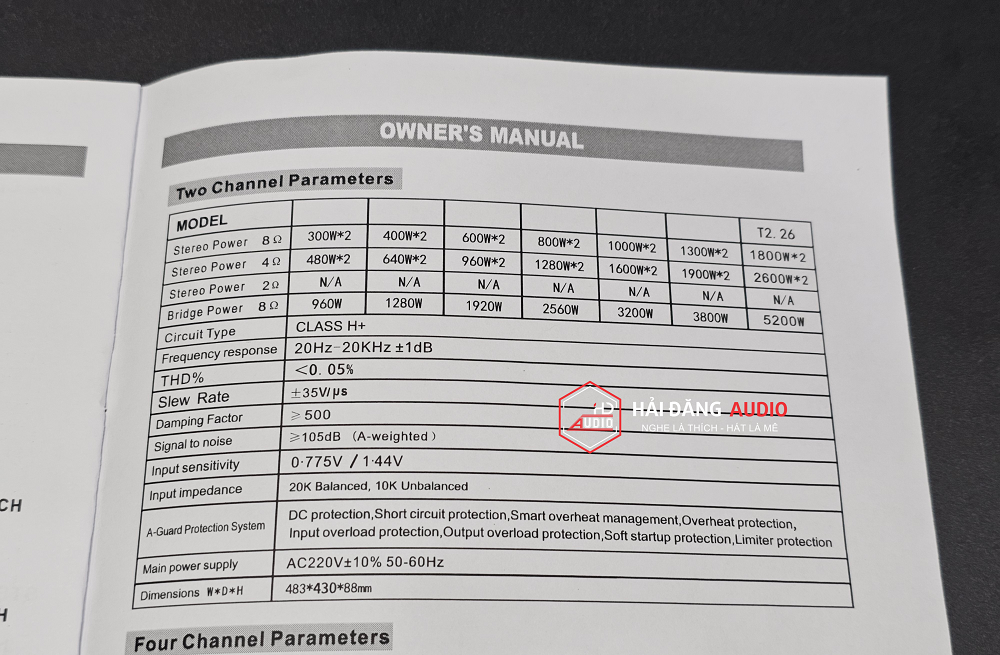 ĐẨY CÔNG SUẤT DB ACOUSTIC T2.26 CHÍNH HÃNG DB ACOUSTIC ĐẨY CÔNG SUẤT DB ACOUSTIC T2.26 CHÍNH HÃNG DB ACOUSTIC